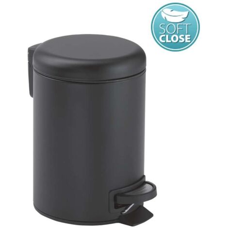 GEDY 33091400000 POTTY Papelera Con Tapa 5L Negro Mate - ref: 33091400000 (1/5)