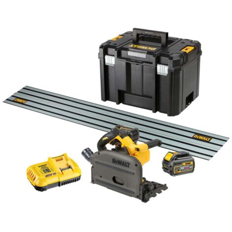 Sierra circular DEWALT FLEXVOLT Sierra de inmersión 54 V 2 x 60 Ah Riel de 15 m DCS520T2R