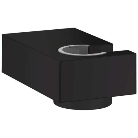 Hansgrohe Soportes de ducha - Soporte de ducha mural Porter E, negro mate 28387670