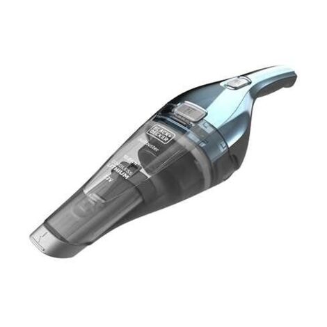 BLACK+DECKER - Aspiradora de mano inalámbrica 7,2V, estación de carga, azul claro/cromo NVC220WBC-QW (1/5)