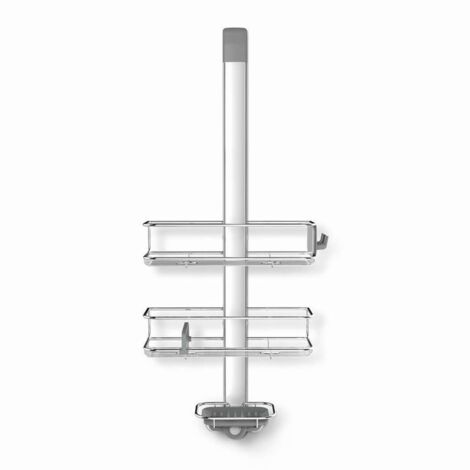 Simplehuman bt1101 aluminio, acero inoxidable montado en pared cesta de ducha (1/5)