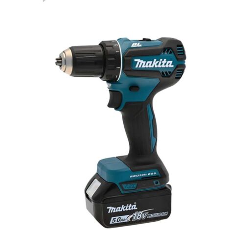 Makita Herramientas - Atornillador 18V AKU, 2x batería 5,0 Ah, cargador DDF485RTJ
