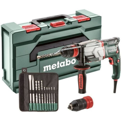 Metabo UHE 2660-2 Conjunto rápido Combihamer SDS-plus con juego de broca y cincel de 10 piezas en estuche - 800W - 2.8J (1/5)