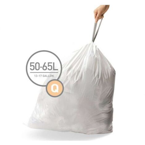Simplehuman Accesorios - Bolsas de basura 50-65 l, tipo Q, 20 uds CW0176 (1/5)