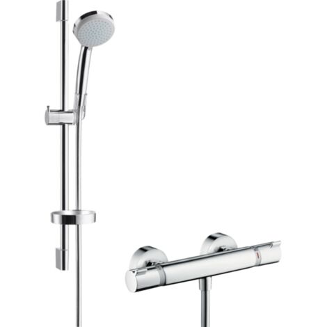 hansgrohe Croma 100 sistema de ducha de superficie Vario con