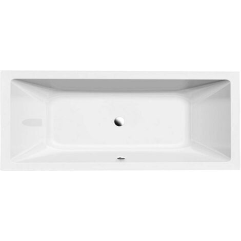 Aqualine Bañeras - Bañera rectangular NISA, 180x70x42 cm, sin patas, blanco A1870