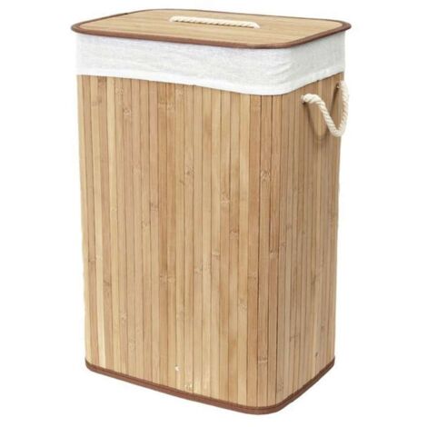 Compactor Free - Cesta de ropa sucia 45x30x60 cm, bambú RAN5217 (1/5)