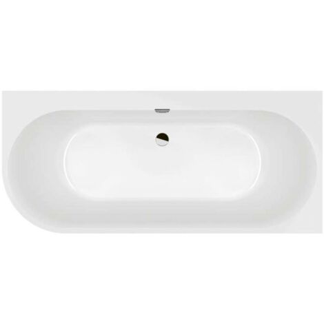 Bañera mural semi exenta angular VILLEROY & BOCH Oberon 2.1 blanco brillante versión derecha