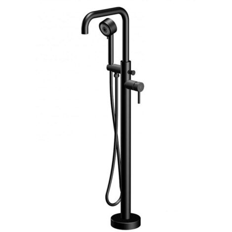 Steinberg 100 - Grifo de suelo para bañera, negro mate 100 1166 S (1/5)