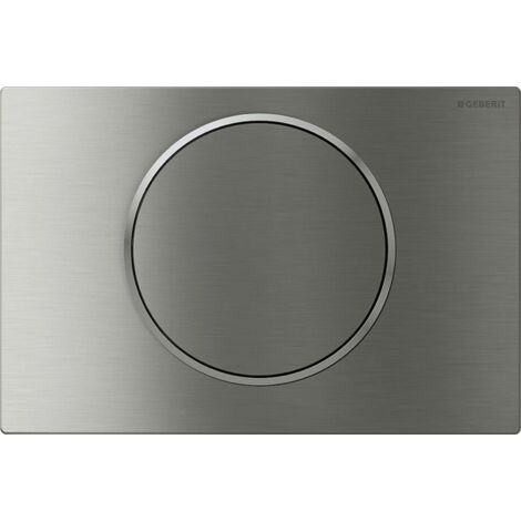 Geberit Sigma10 - Pulsador de descarga, acero inoxidable 115.758.SN.5