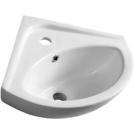 Aqualine Luigi - Lavamanos 34x34 cm, para esquina, blanco FS161 (1/5)