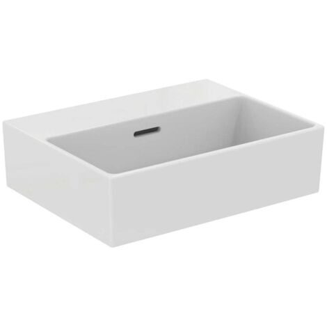 Ideal Standard Extra - Lavamanos 45x35 cm, con rebosadero, sin orificio para grifo, blanco T391601 (1/4)