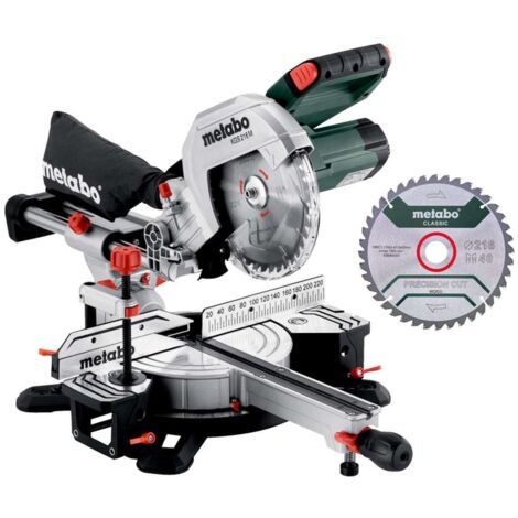 Metabo Herramientas - Sierra de cinta e inglete 216 mm, 1200 W, con desplazamiento 613216900 (1/5)