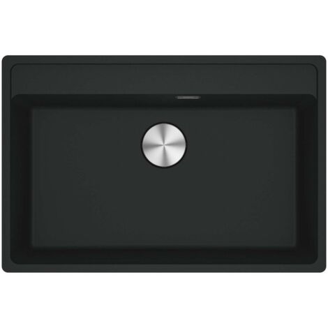 Franke Maris - Fregadero de fragranite MRG 610-72 RTL, 76x51 cm, negro mate 114.0738.548