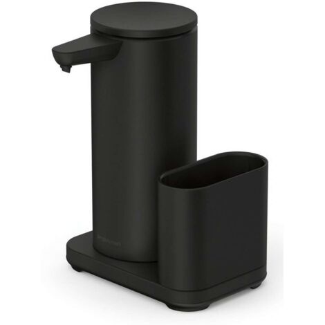 Simplehuman Accesorios de cocina - Dosificador de detergente de pie, sin contacto, con soporte para esponja, negro mate ST1079 (1/5)