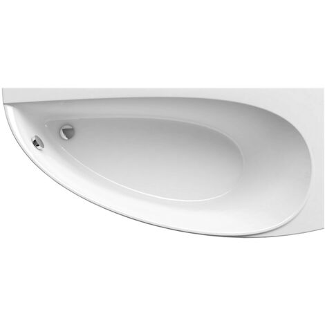 Ravak Bañera esquinera Avocado para ahorrar espacio, mano derecha, 150 x 75 cm, en acrílico, blanco (CS01000000)