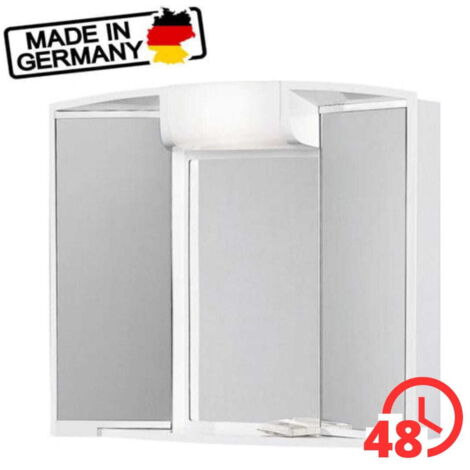 Armario espejo iluminado ANGY 59x50x15cm 40W blanco / ENVÍO EN 48H (1/5)