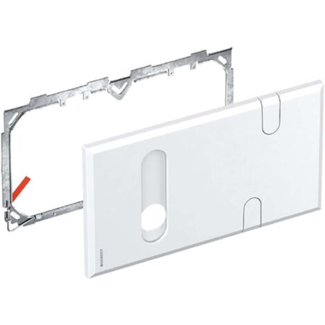 Geberit Accesorios - Placa de cubierta para grifos de lavabo con cuerpo de montaje funcional y sifón empotrado 116.426.11.1 (1/3)