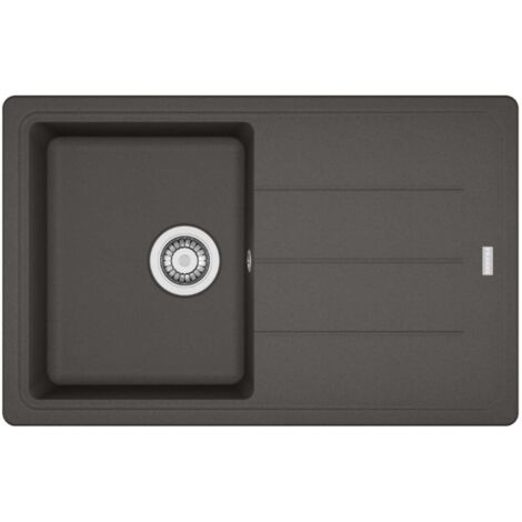 Franke Basis - Fregadero de fragranite BFG 611-78, 78x50 cm, gris pizarra 114.0713.945 (1/2)