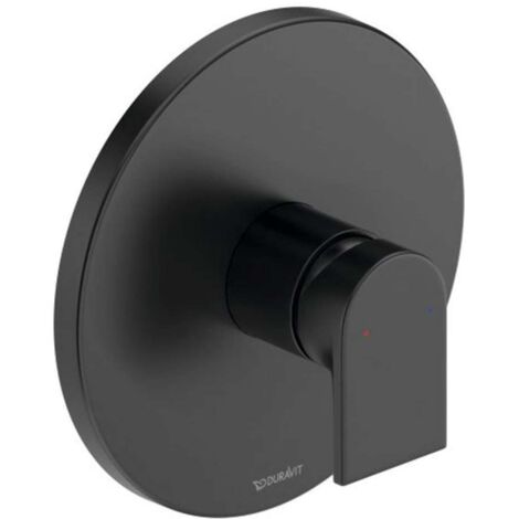 Duravit Tulum - Grifo empotrado de ducha, negro mate TU4210010046 (1/2)