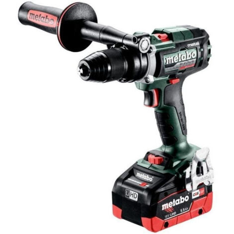 Metabo - Taladro atornillador a batería, 18V, 2x batería 5,5 Ah LiHD, cargador 603181660 (1/4)