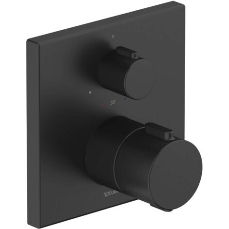 Duravit - Grifo termostático empotrado, negro mate TH4200015046 (1/2)