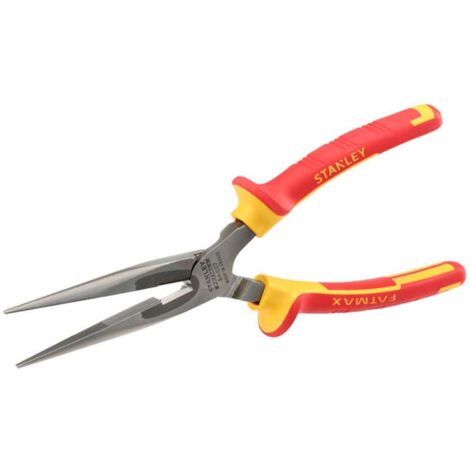 Stanley Herramientas - Alicates aislados con mordazas alargadas, longitud 20 cm 0-84-007