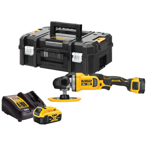 DeWALT - Pulidora 18V a batería de 125-180 mm, 2 baterías de 5,0 Ah XR, cargador DCM849P2 (1/5)
