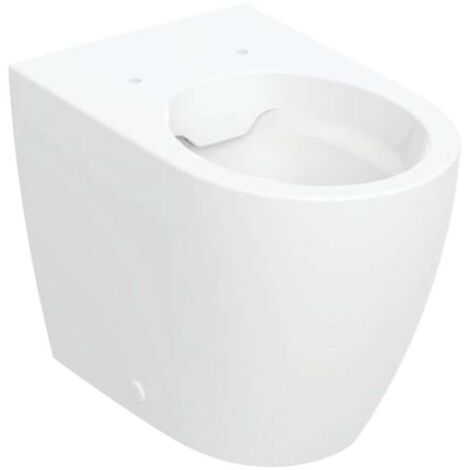 Geberit iCon - Inodoro independiente, desagüe horizontal, Rimfree, KeraTect, blanco 502.382.00.8 (1/2)