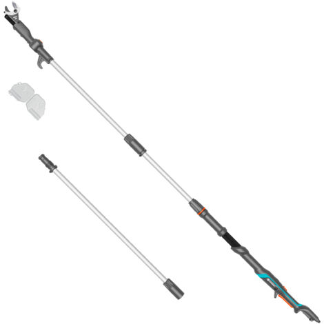 GARDENA Cortarramas telescópico podadora a batería HighCut 360cm/18V POWER FOR ALL cargador y batería no incluidos, tijeras poda ramas hasta 5m, cabezal de corte giratorio, mango ergonómico (14776-55) (1/5)