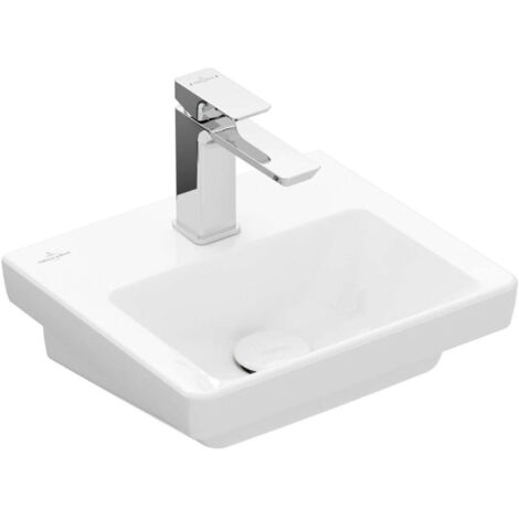 Villeroy & Boch Subway 3.0 - Lavamanos de mueble 37x31 cm, sin rebosadero, orificio para grifería, blanco alpino 43703801 (1/3)