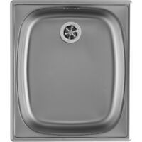 Alveus Basic - Fregadero 38x44 cm, desagüe 6 cm, acero inoxidable 1008694