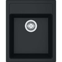 Franke Sirius - Fregadero de tectonite SID 610-40, 43x53 cm, negro 114.0503.041