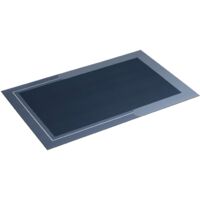 Aqualine - Alfombra de baño 50x80 cm, con antideslizante, azul PCD012