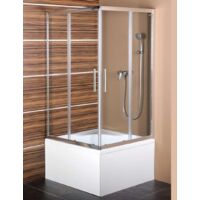 Polysan Carmen - Mampara de ducha 900x900x1500, cristal transparente MD5115