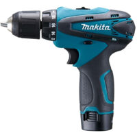 Makita Herramientas - Taladro atornillador 10,8V, 2 baterías Li-Ion 1,3 Ah, cargador incluido DF330DWE