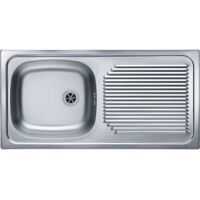 Alveus Basic - Fregadero, 86x44 cm, acero inoxidable 1009181