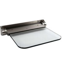 Reming Productos de acero inoxidable - Asiento plegable, vidrio/acero inoxidable cepillado ALT6