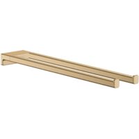 Hansgrohe AddStoris - Toallero doble, longitud 45 cm, bronce cepillado 41770140