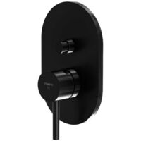 Steinberg 100 - Grifo empotrado para 2 dispositivos, negro mate 100 2103 3 S