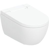 Geberit AquaClean - Bidé electrónico AquaClean Alba con cerámica, Rimfree, SoftClose, KeraTect, blanco 146.350.01.1