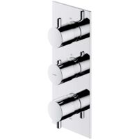 OMNIRES Y - Grifo empotrado termostático para 3 dispositivos, cromo Y1238/KROCR