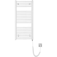 Aqualine Toalleros eléctricos - Calefactor eléctrico Orbit-E, 45x96 cm, 300 W, blanco ILEO94T