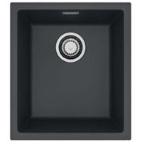 Alveus Omni - Fregadero de granito, 45x45 cm, negro 1150049