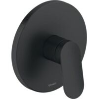 Duravit Wave Monomando de ducha empotrado Sistema mezclador cerámico, Negro mate, WA4210010046