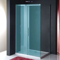 Polysan Altis Line - Pared de ducha 80 cm, cromo/vidrio transparente AL5915