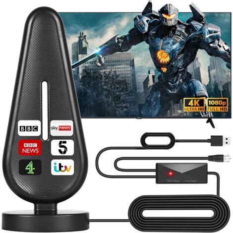Indoor TV Aerial,560+ Miles Range Digital TV ariels indoor for