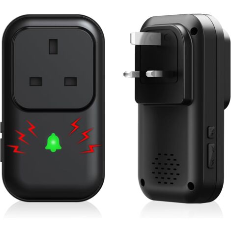 Power Loss Alarm with LED Indicator, No Occupy Outlet, 80-110dB Adjustable Freezer Alarm with 7 Sirens, Perfect for GFI/GFCI Trips, Refrigerator, Aquarium Air PUM