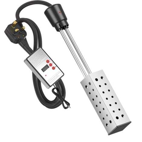 Electric Immersion Water Heater, Bucket Water Heater, Household High Power Submersible Pool Bathtub Heater with Thermostat,Auto Shutoff