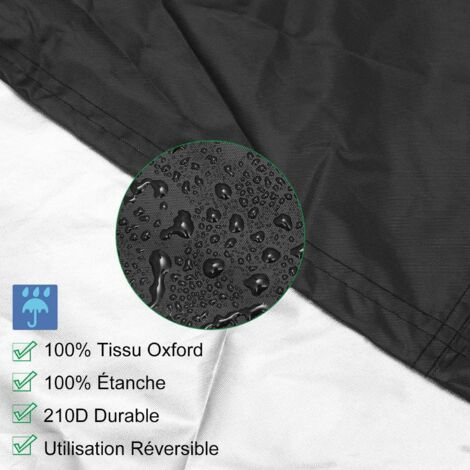 Protective Cover for Garden Deckchair, 210D Folding Sun Lounger Cover Dustproof Waterproof Oxford Fabric - 210x 75 x 80 CM